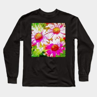Bright Summer Nature Power Art Flowers Long Sleeve T-Shirt